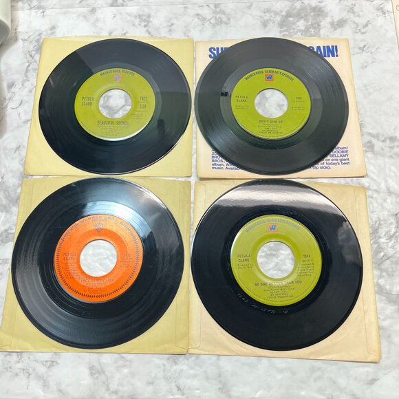 Petula Clark 45 Record Lot of 10 Pop Grass Is Always Greener American Boy - Picture 4 of 8